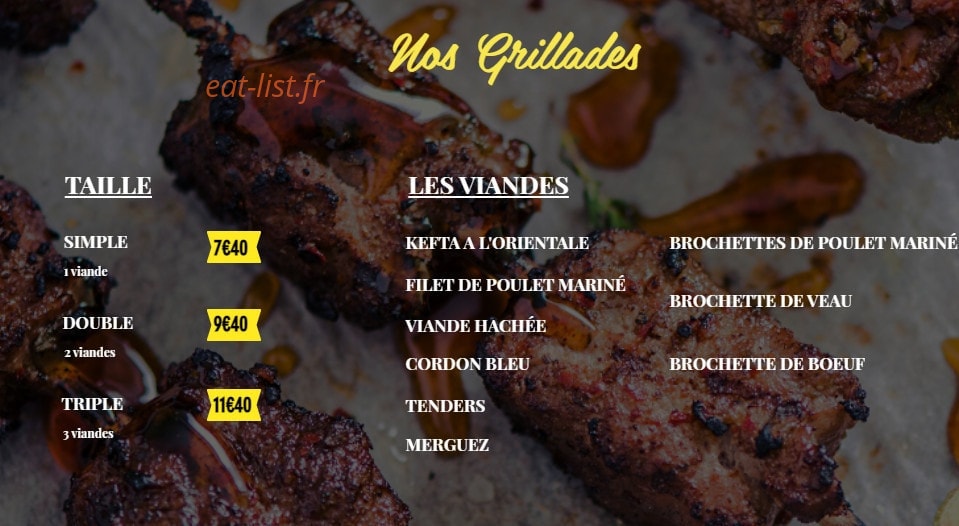 Lexo Burger — carte page 4