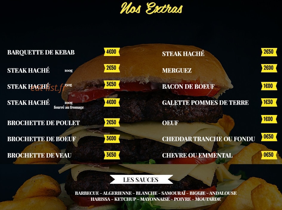 Lexo Burger — carte page 5