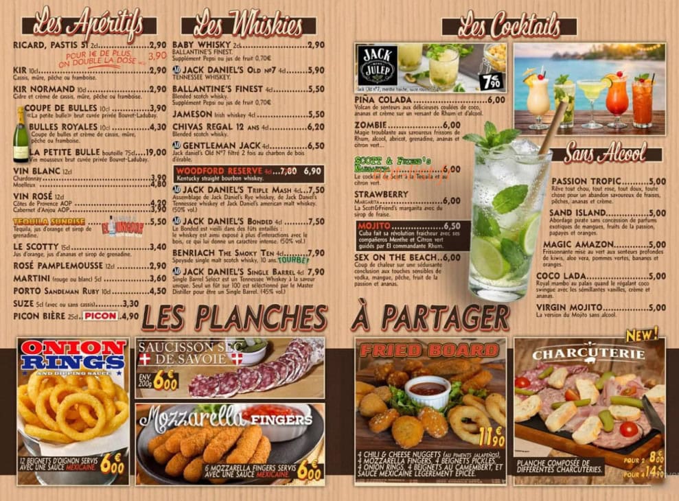 Oncle Scott's — carte page 8