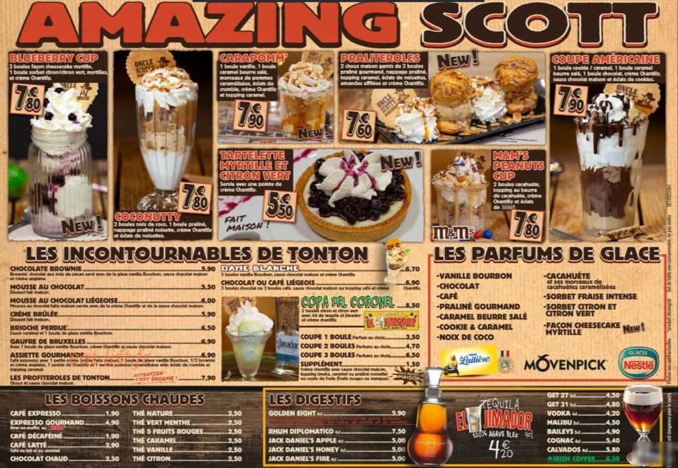 Oncle Scott's — carte page 3