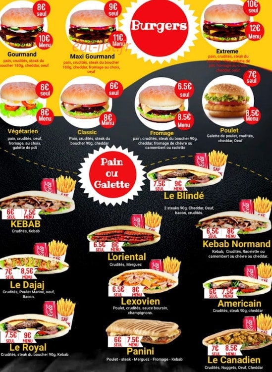 Saf Snack — carte page 3