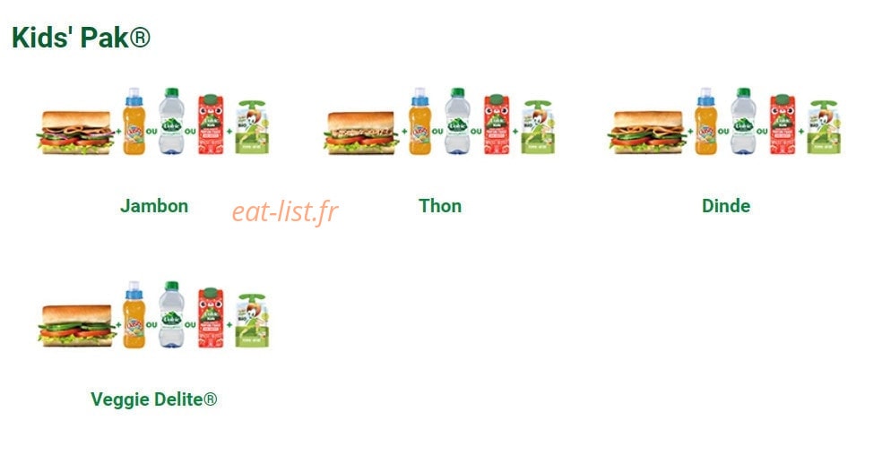Subway — carte page 4