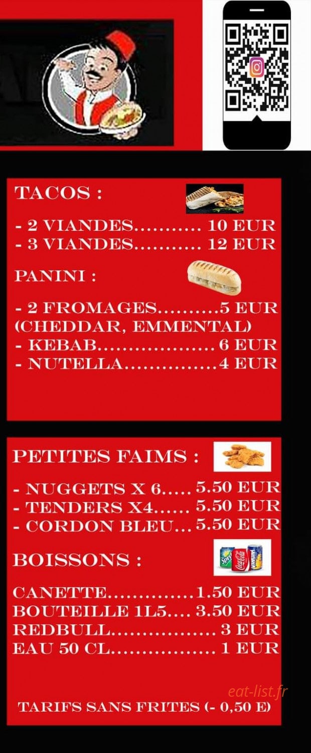 Carte et menu de Buyuk Family à Condé-en-Normandie — Les tacos, paninis, ...