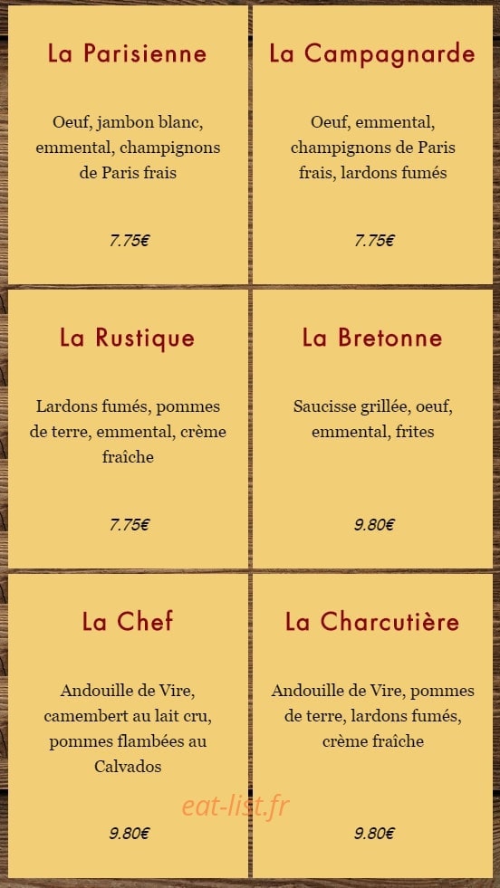 Les 3 Ecus — carte page 4