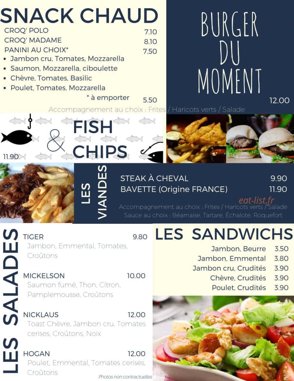 Le P'Tee Brunch — carte page 2