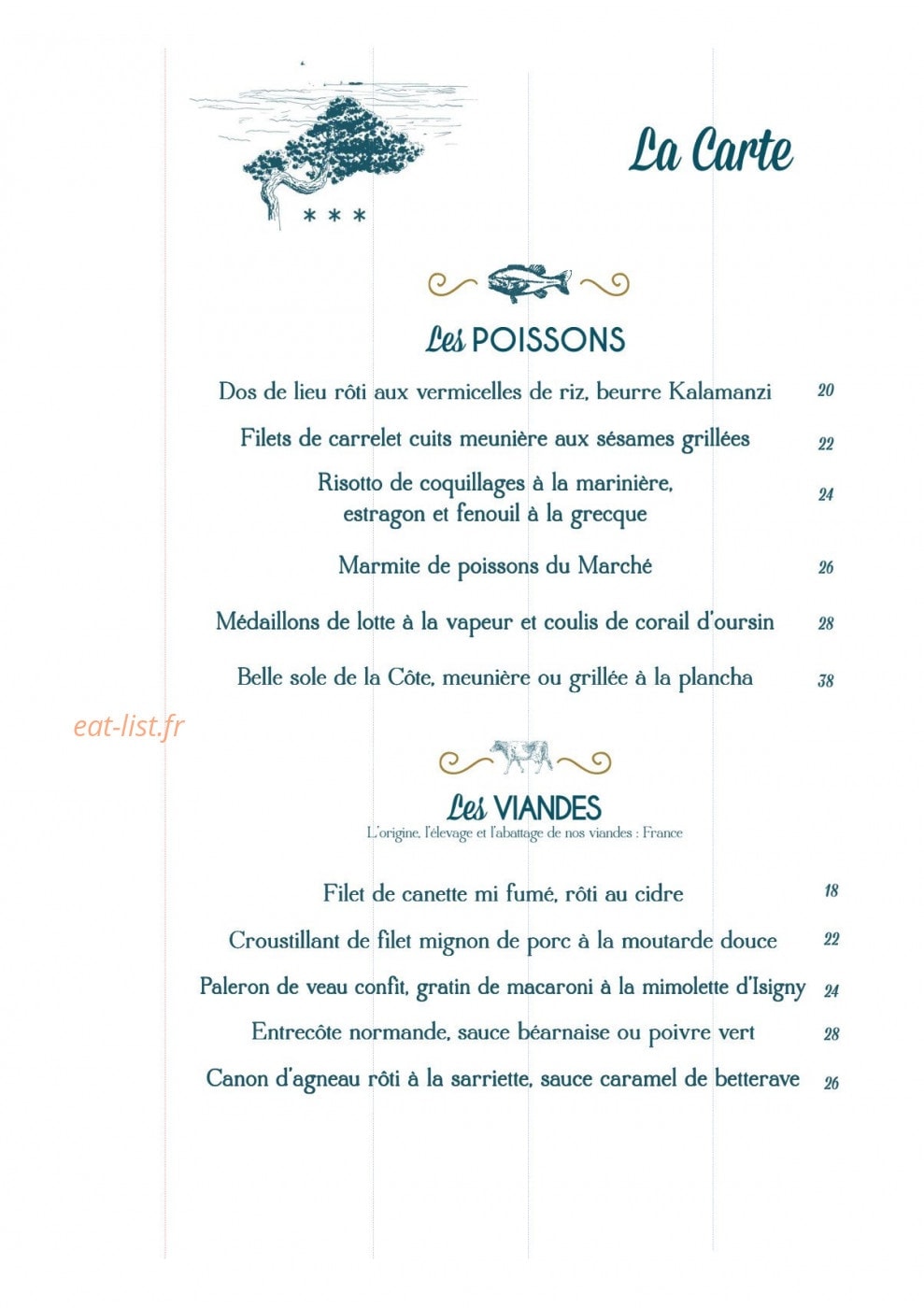 Le Bellevue — carte page 4