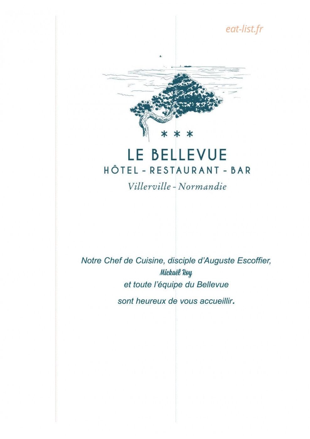 Le Bellevue — carte page 1