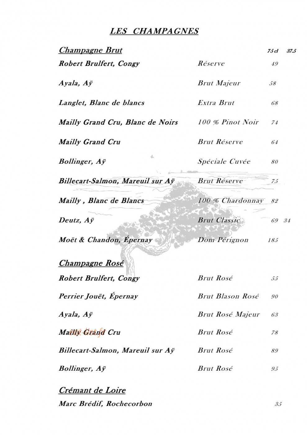 Le Bellevue — carte page 9