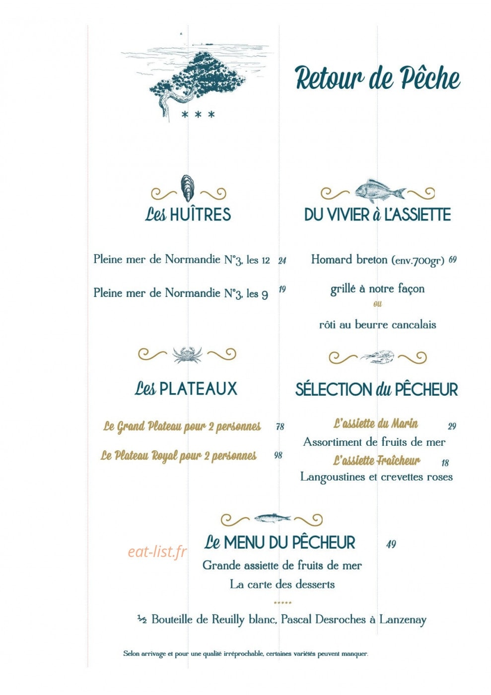 Le Bellevue — carte page 2