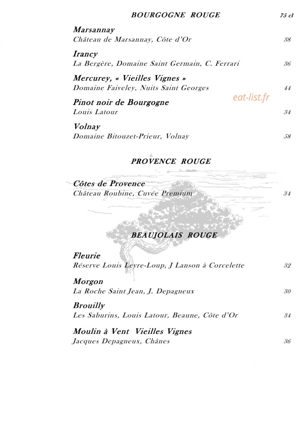 Le Bellevue — carte page 13