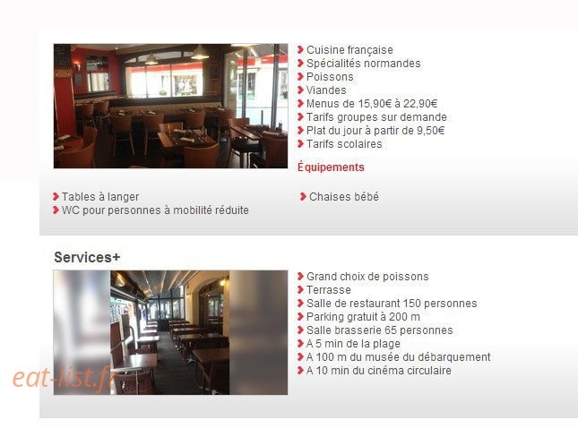 Bar du Six Juin — carte page 1
