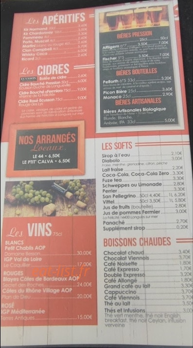 Creperie de la plage — carte page 4