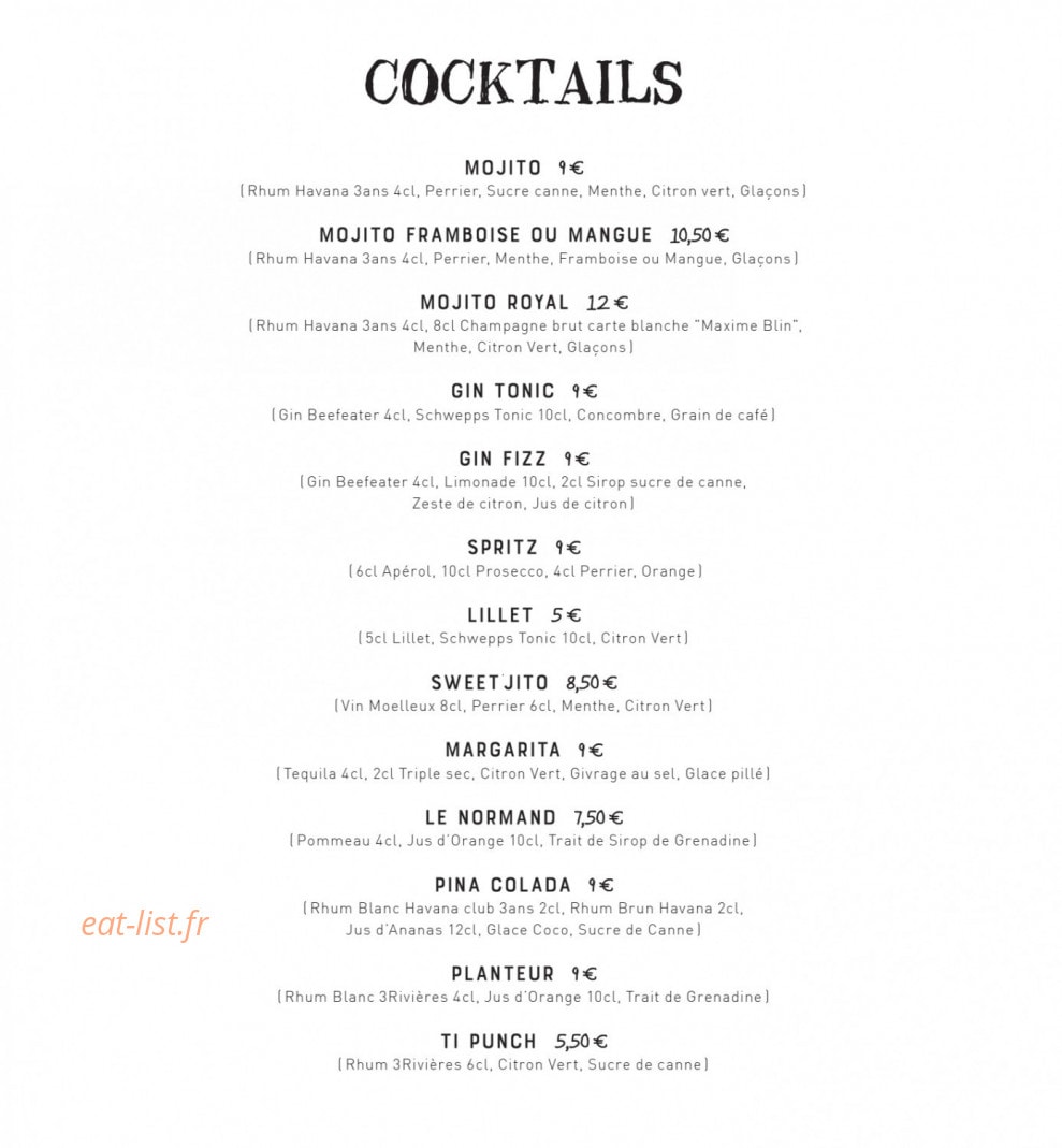 Ô Beach — carte page 6