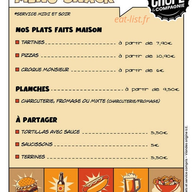 Chope et Compagnie — carte page 1
