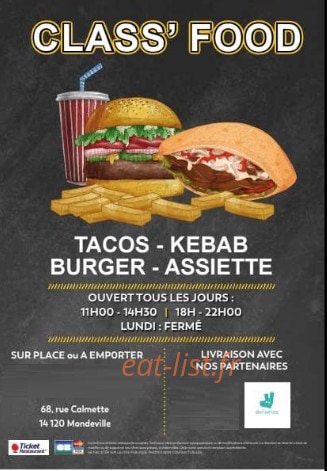 Class'food — carte page 1