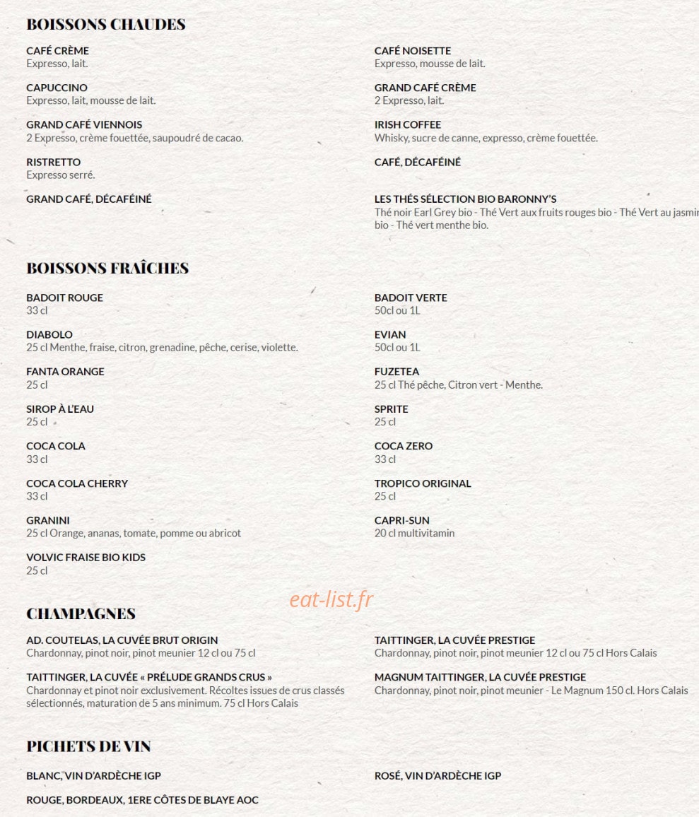 Le Comptoir du Malt — carte page 12