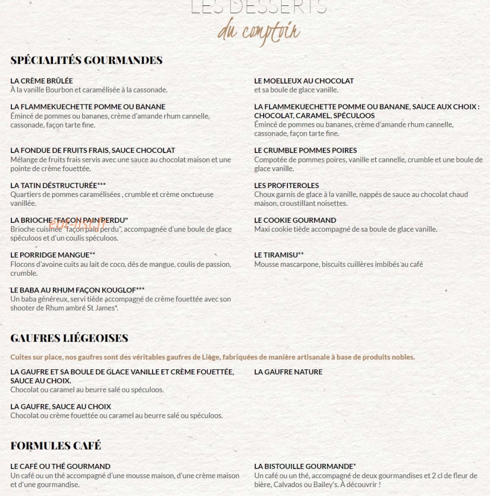 Le Comptoir du Malt — carte page 7