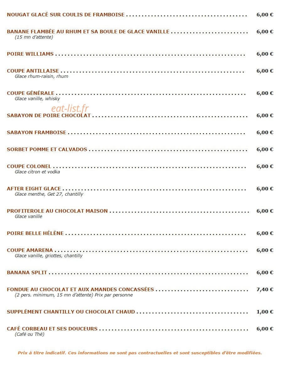 Maitre Corbeau — carte page 9