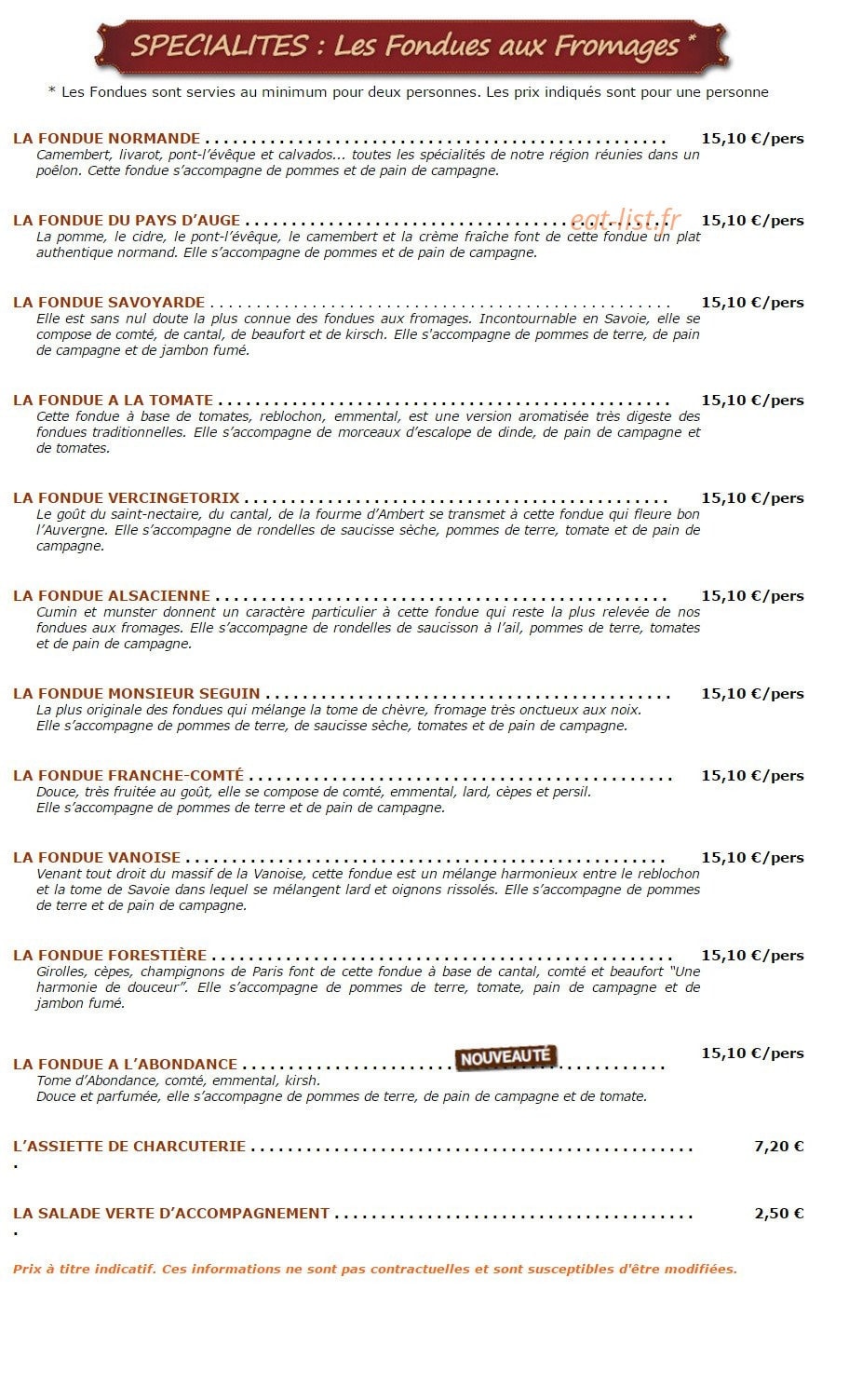 Maitre Corbeau — carte page 1
