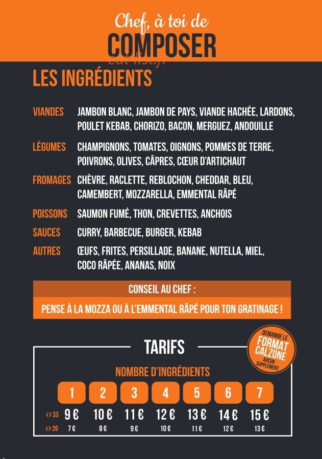 My Pizza — carte page 2