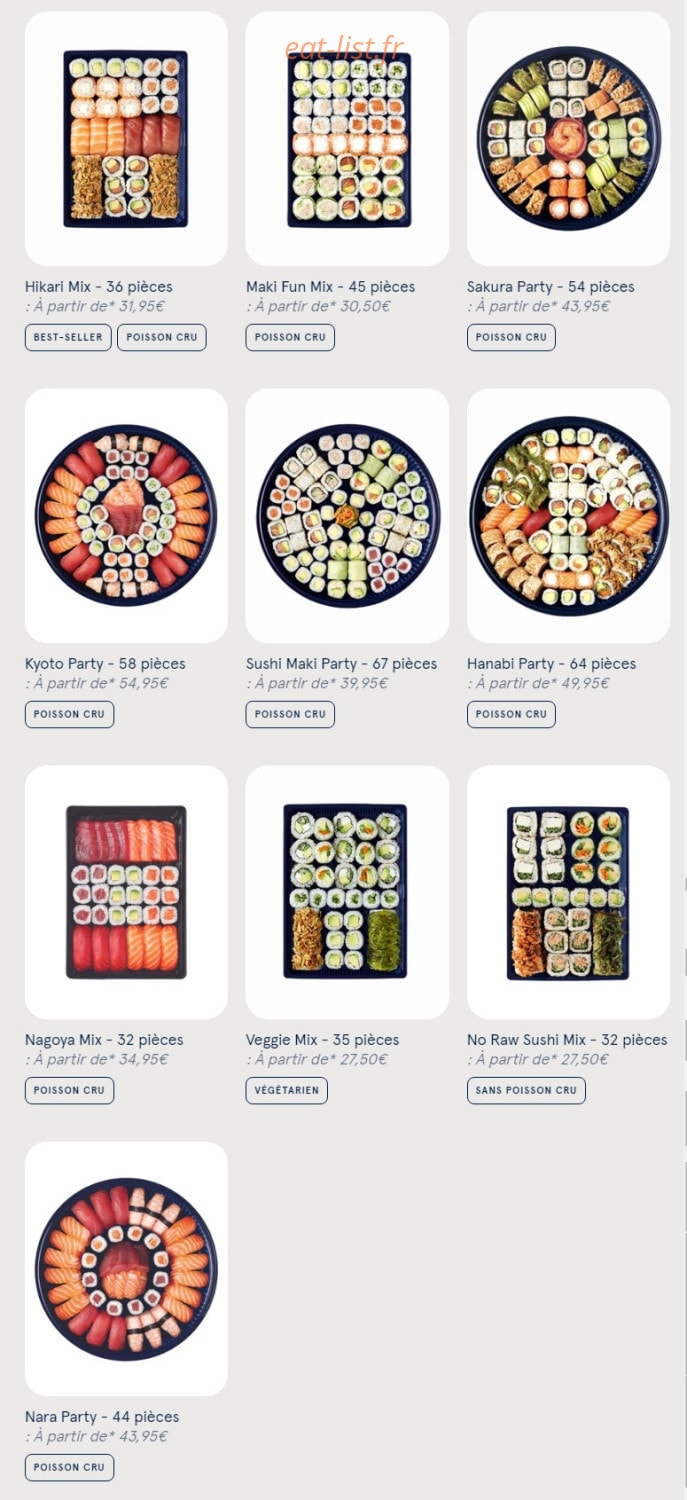 Sushi Daily — carte page 4