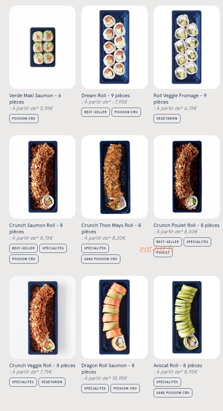 Sushi Daily — carte page 6