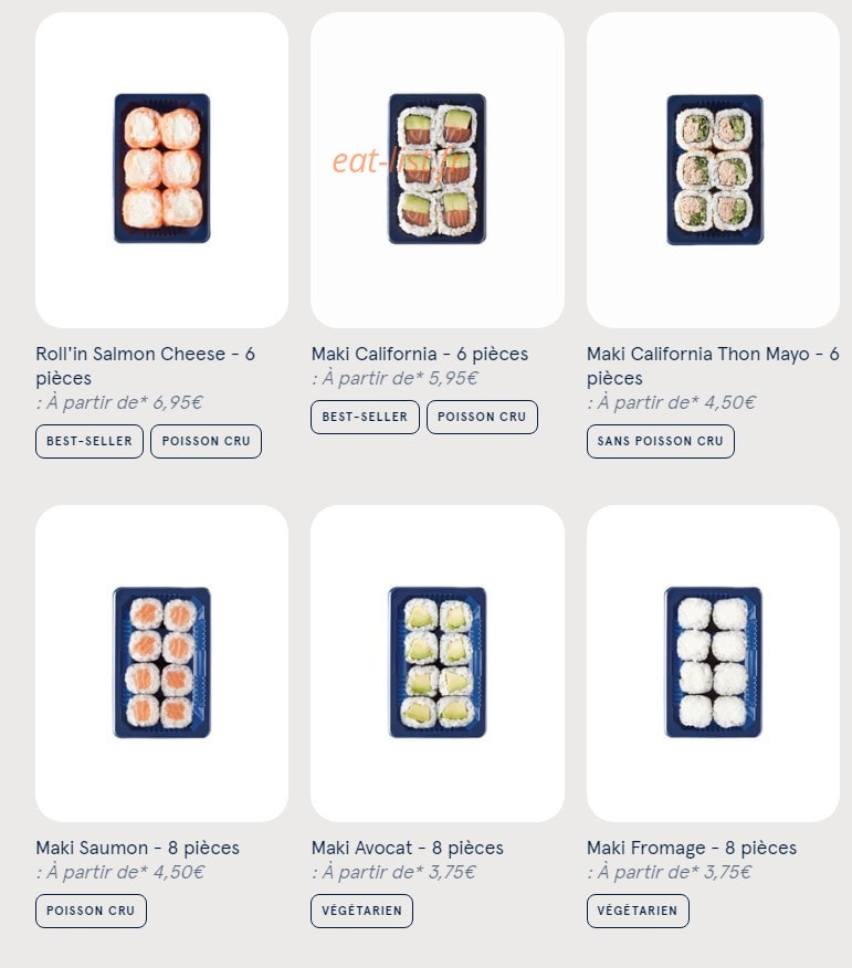 Sushi Daily — carte page 5