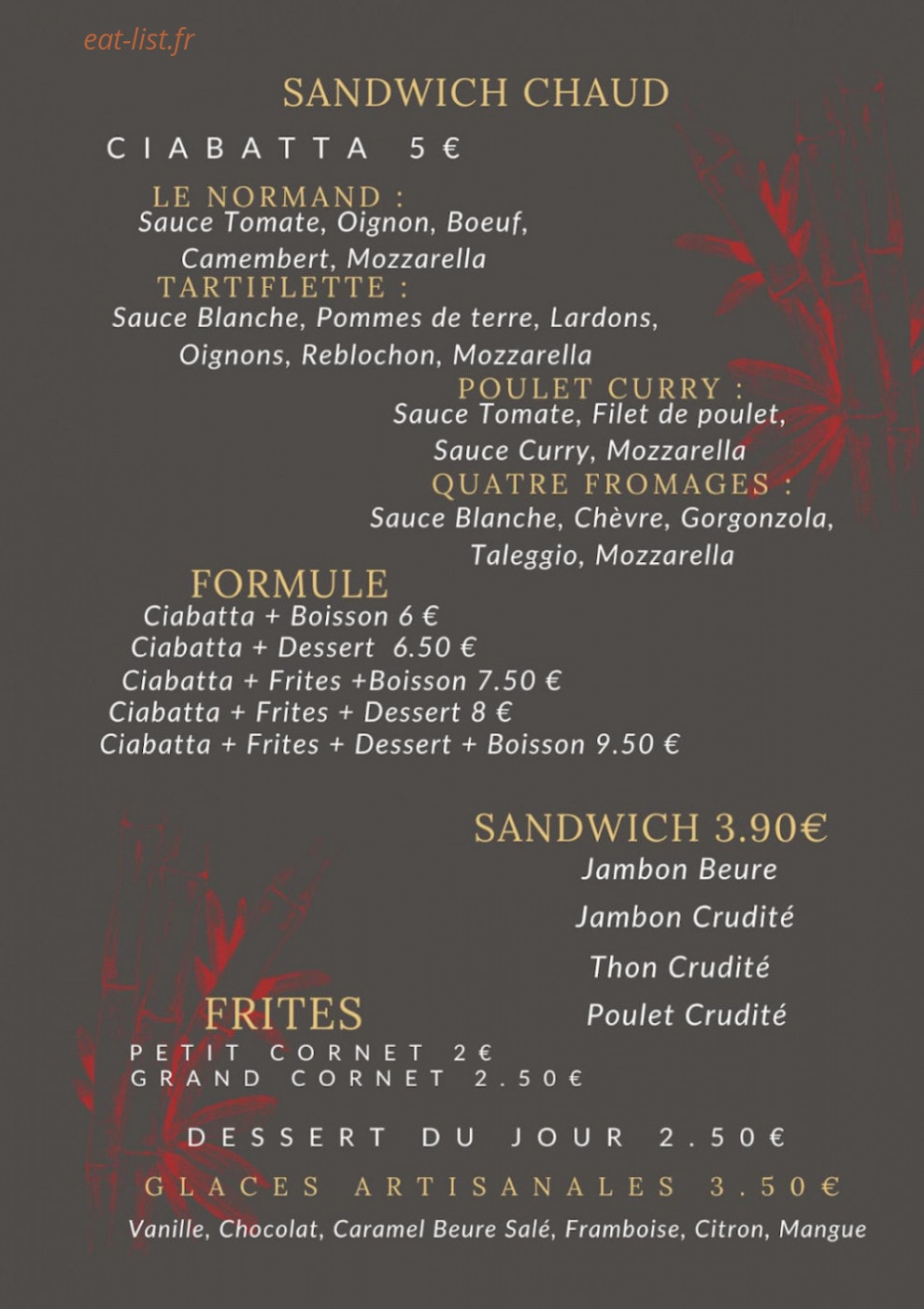 Le Royal pizza — carte page 3