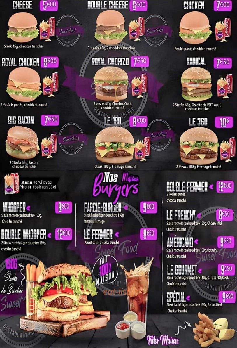 Sweet Food — carte page 4
