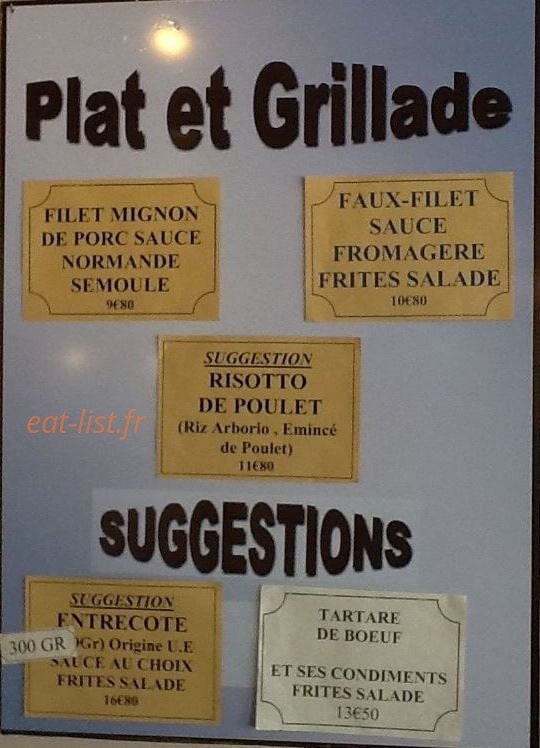 Café Sud — carte page 1