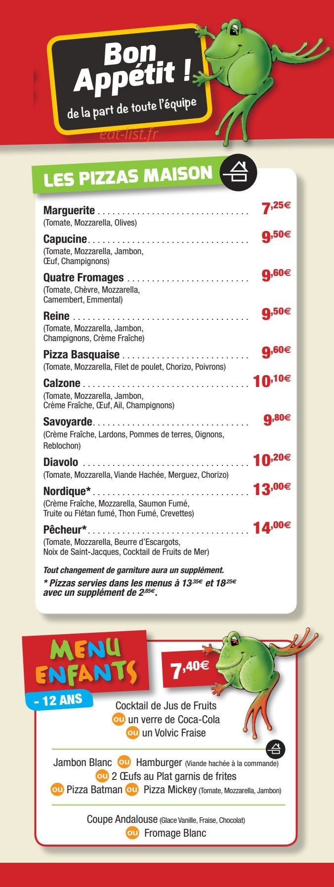 Capucine's Grill — carte page 3