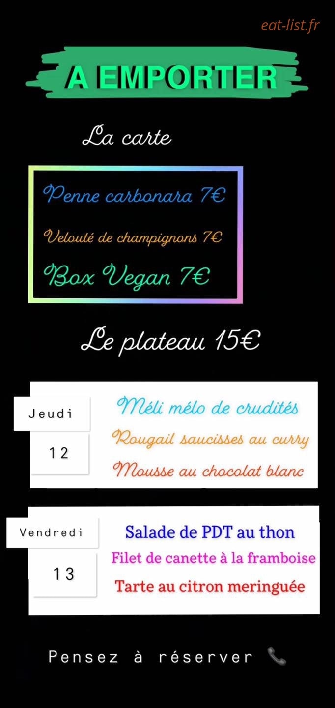Gourmand'Ifs — carte page 1