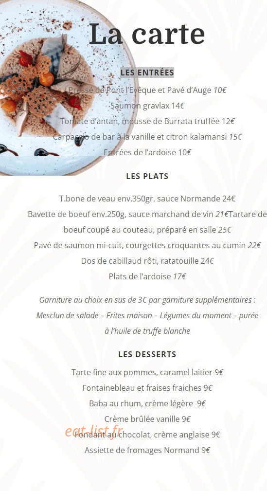 Le Coq Hardi — carte page 1