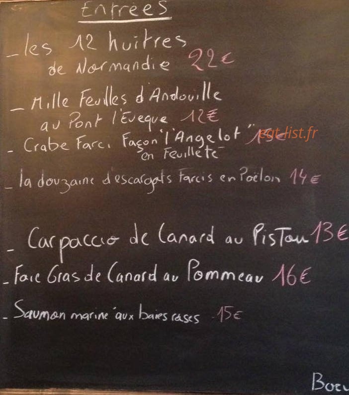 L'angelot — carte page 1