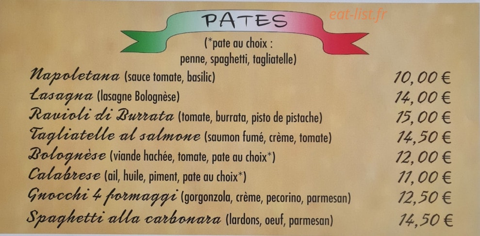 La Bufala — carte page 6