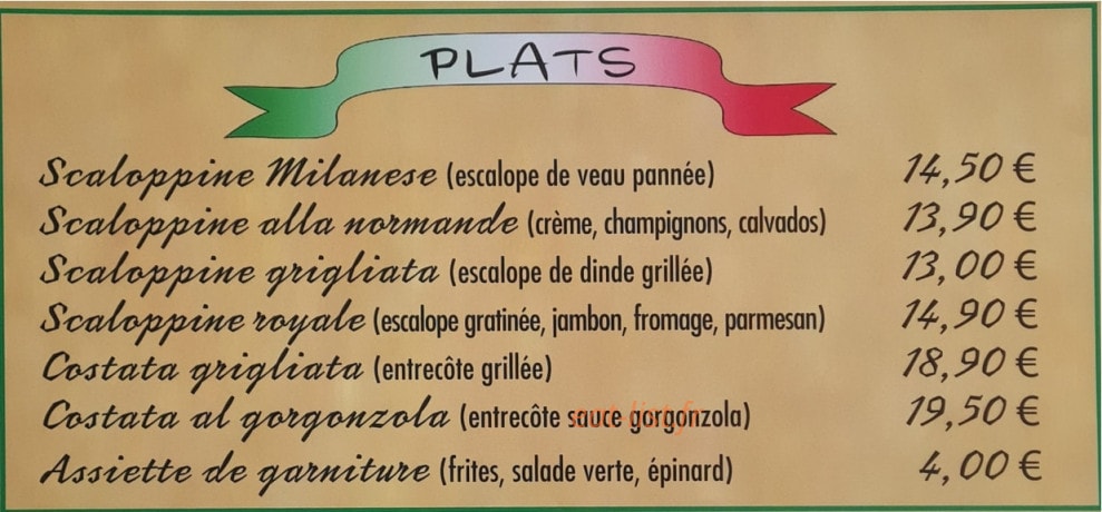 La Bufala — carte page 5