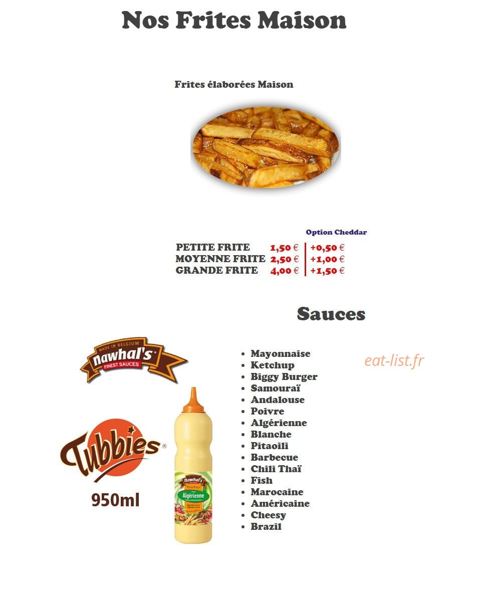 Pizza Burger — carte page 12