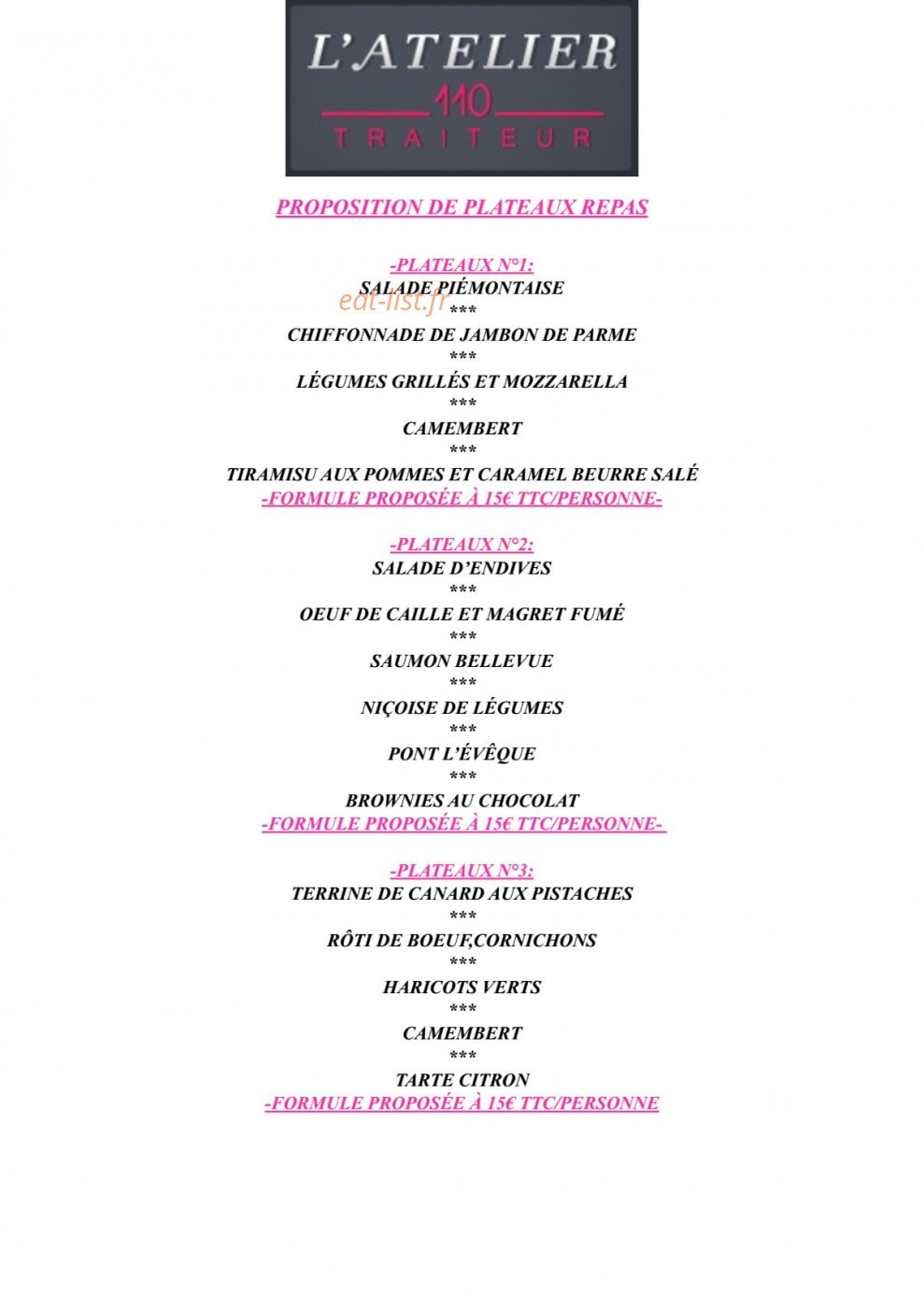 L'Atelier 110 — carte page 3