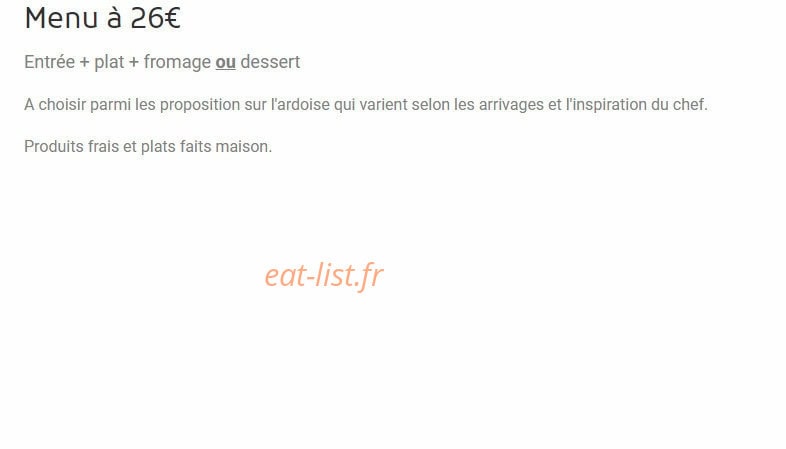Auberge Saint Martin — carte page 2