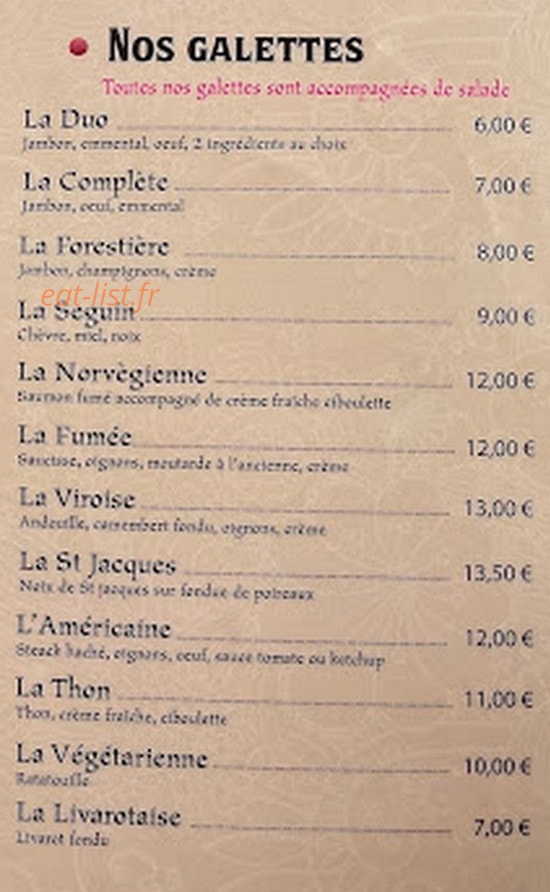 L'arrêt Galette — carte page 2