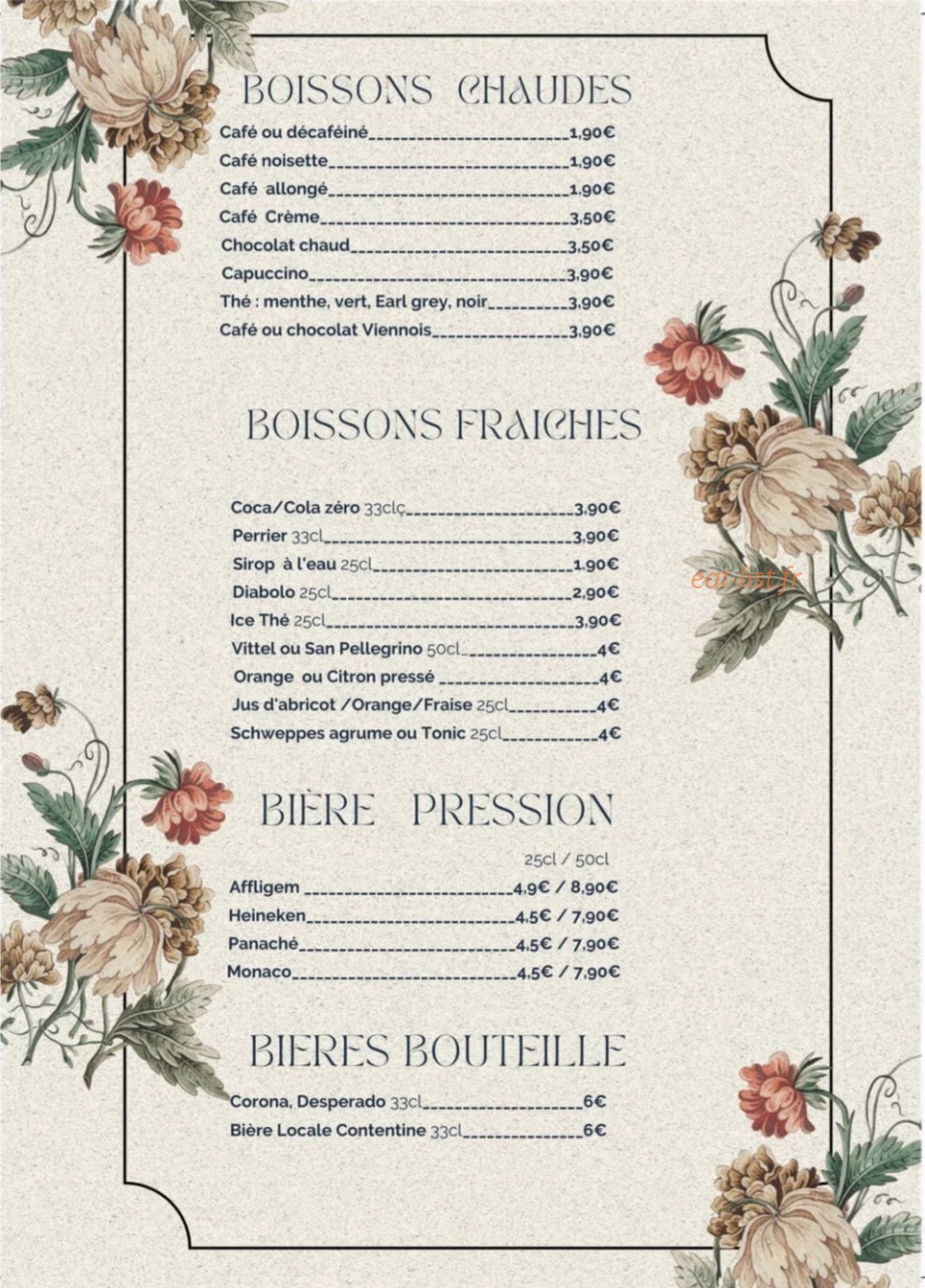 Au Cheval Blanc — carte page 3