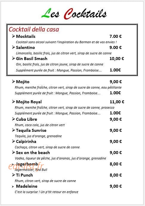 Il Salentino — carte page 12