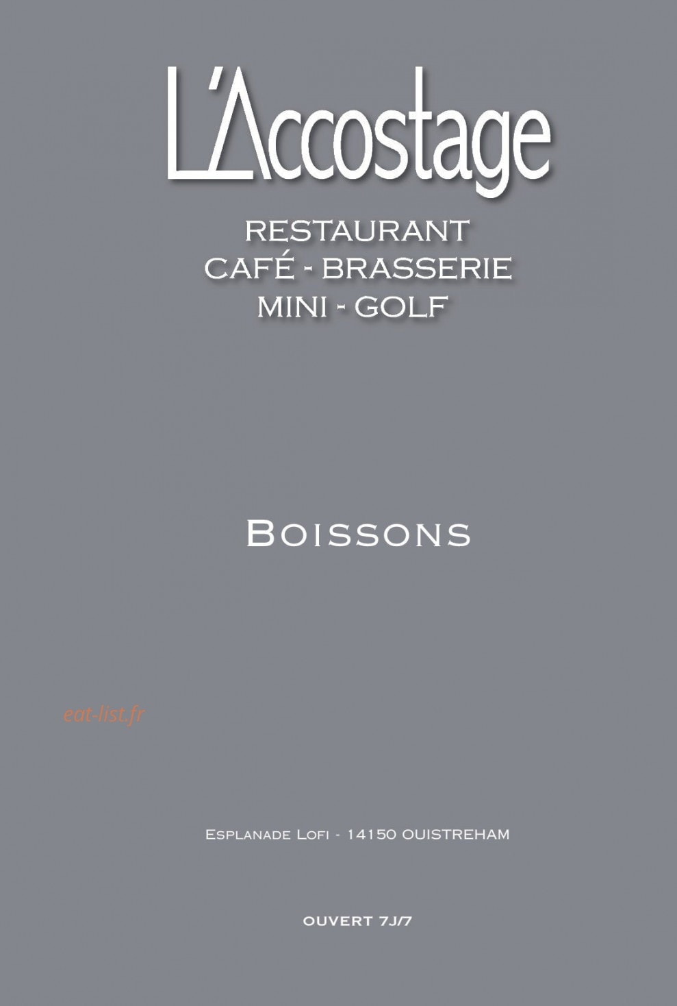 L'Accostage — carte page 5