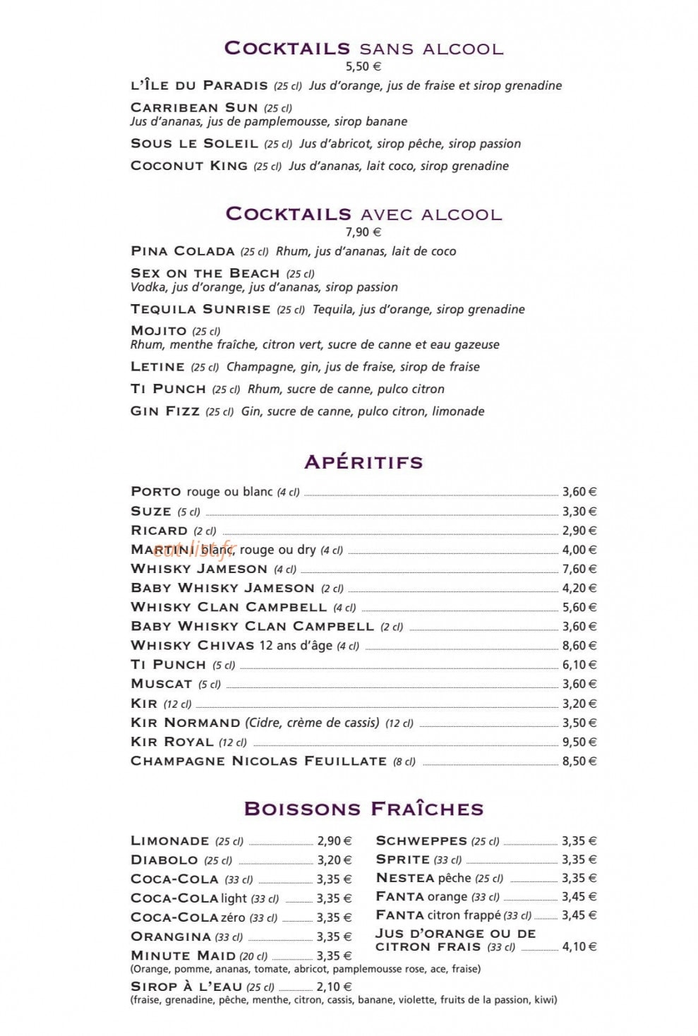 L'Accostage — carte page 6