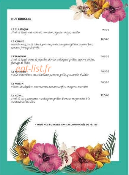 La K'bane — carte page 1