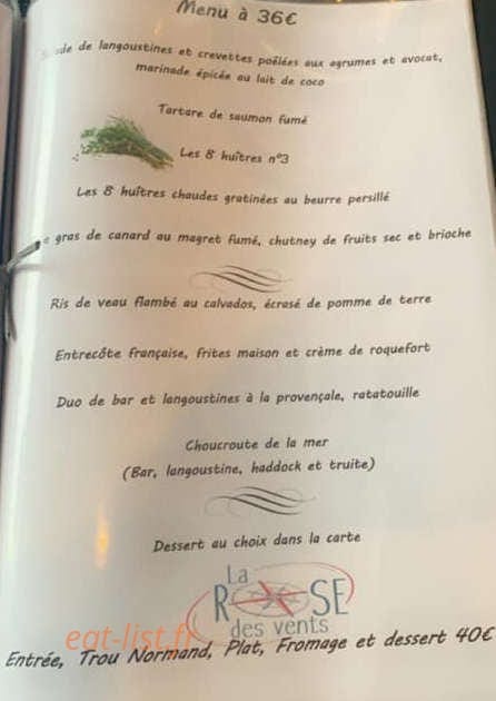 La rose des vents — carte page 3