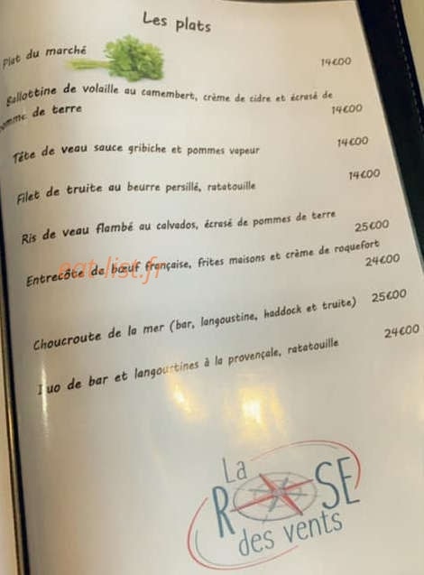 La rose des vents — carte page 2