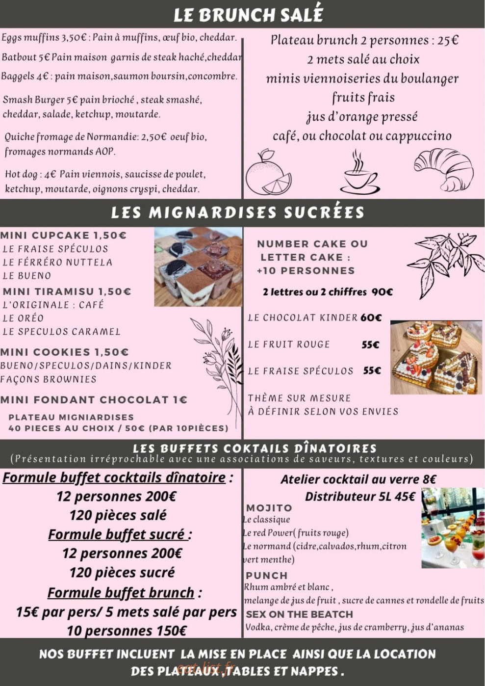 Bricks & Food — carte page 3