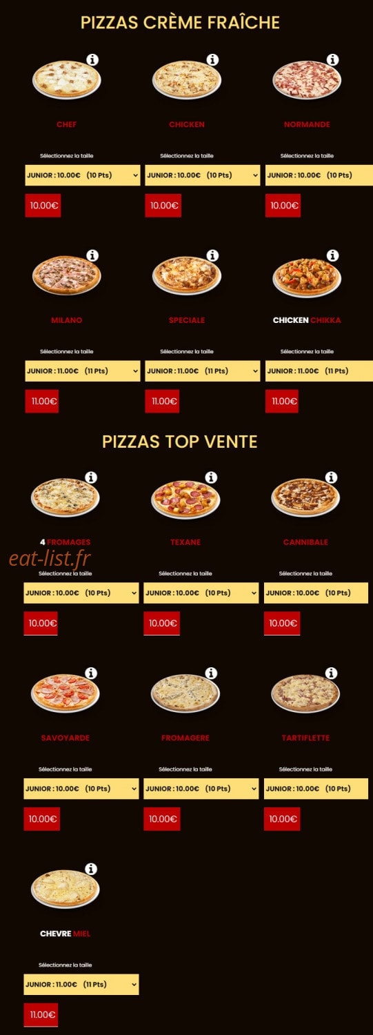 Pizza Presto — carte page 4