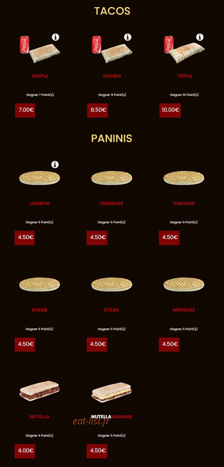 Pizza Presto — carte page 6